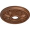 Ekena Millwork Edinburgh Ceiling Medallion (Canopies up to 5 1/8"), 18 1/8"OD x 3 1/2"ID x 2 3/4"P, Polished Copper CM18ED1POS - alternate 4